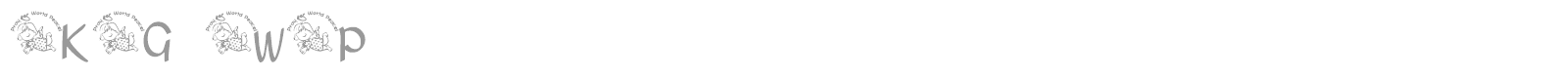 KG WP font preview